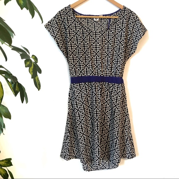 ROXY Summer black and white geometric dress - Picture 1 of 4